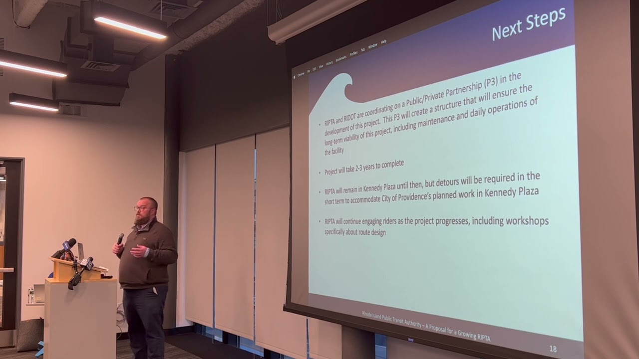 The importance of a P3 to RIPTA's proposed Dorrance St bus hub