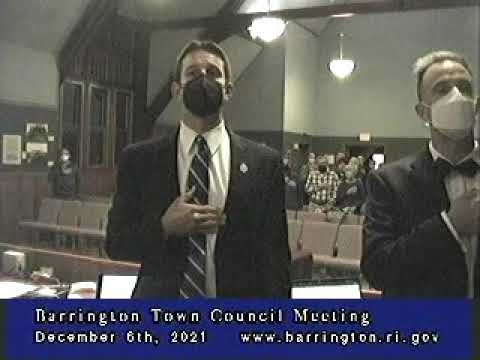Barrington Town Council Meeting, December 2021