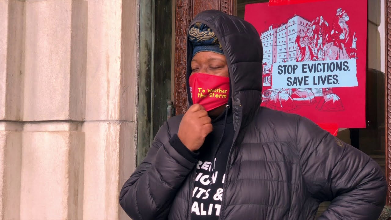 "Housing is the Cure" Rally at the RI State House Demands Immediate Ban of Evictions