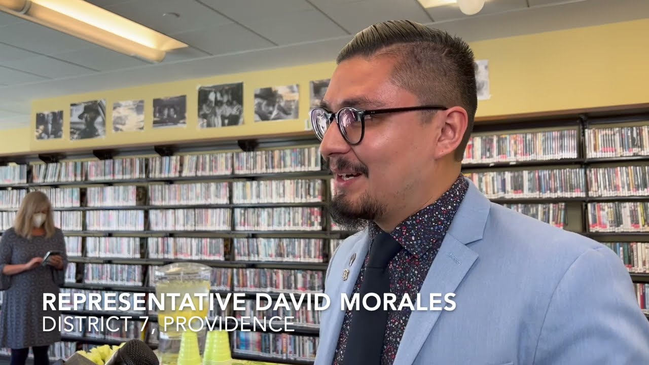 Representative Morales Library Tour - Fully fund Ri's Libraries