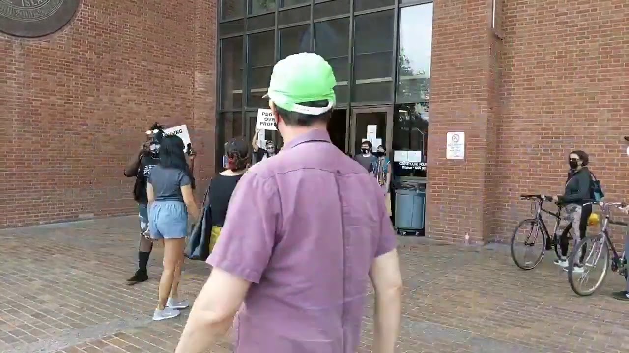 Eviction protest - arrests