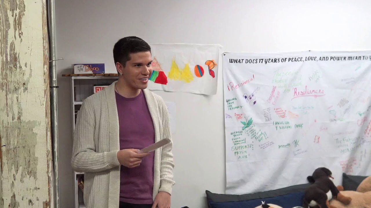 Matthew Marciello speaks at COYOTE RI's International Day to End Violence Against Sex Workers