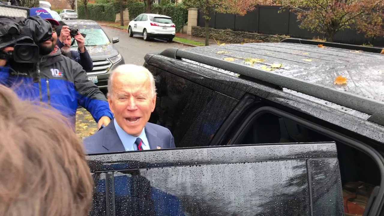 Joe Biden confronted by climate activist in Providence as he leaves fundraiser