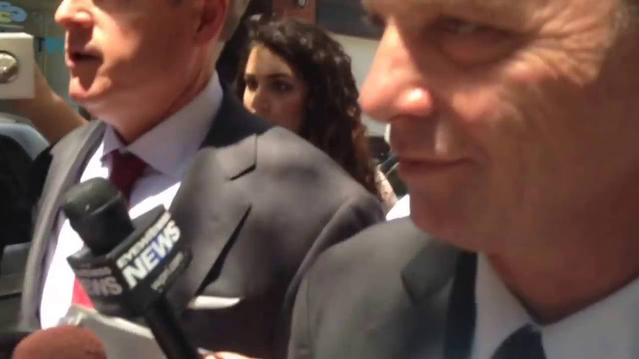 Carnevale press scrum