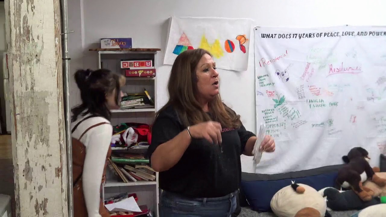 Bella Robinson speaking at COYOTE RI's International Day to End Violence Against Sex Workers