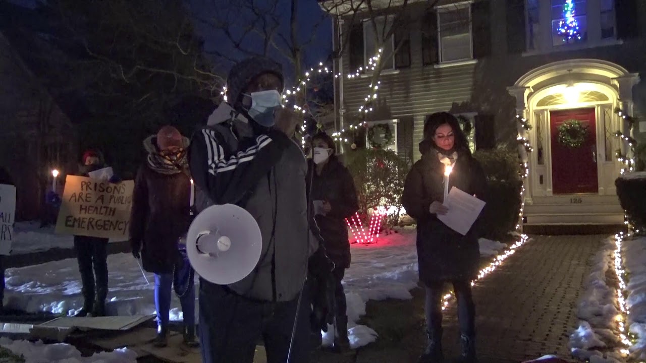 Family of a RI Prisoner Speaks Outside RI Governor's House