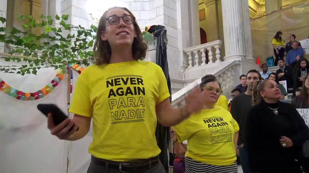 Tal Frieden Closes Out the Speaking Program at Private Prison Meeting in RI State House