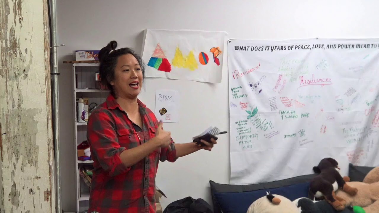 Elena Shih of COYOTE RI speaks at International Day to End Violence Against Sex Workers