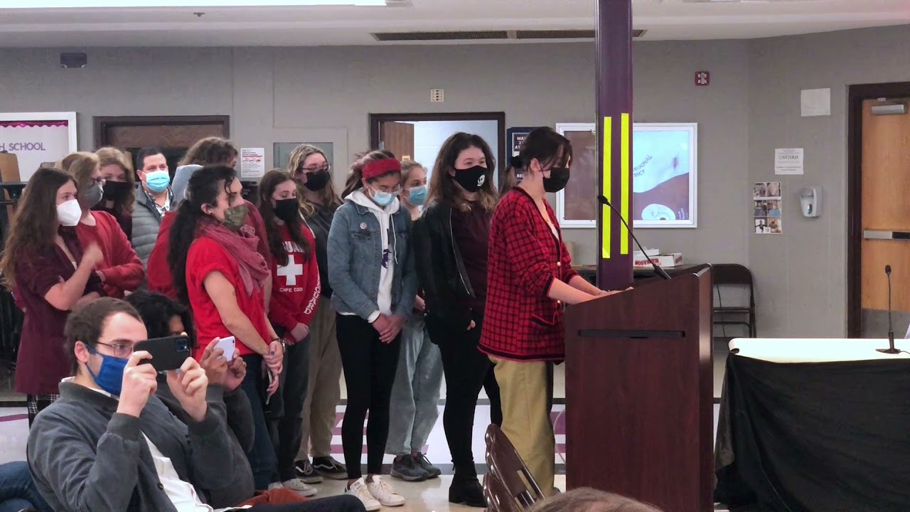 Edda, a student from the Mt Hope Student Union calls out School Board racism