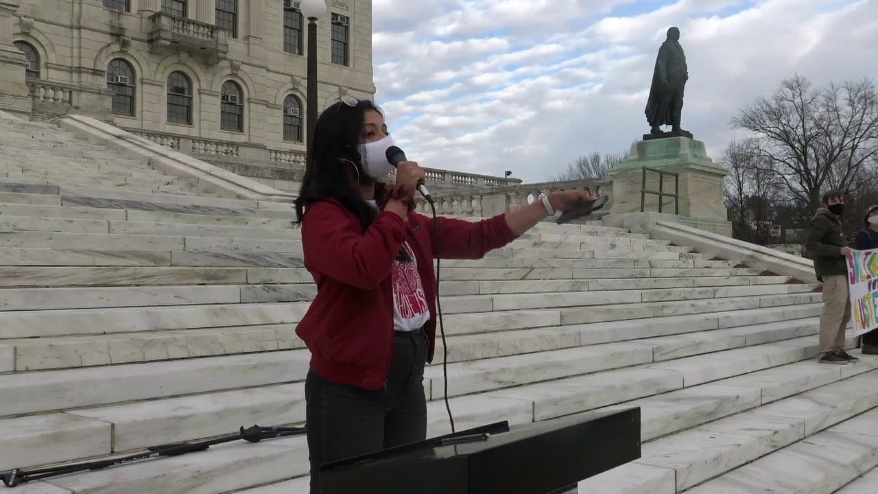 "We've Got... People Power": Reclaim RI Co-Chair Leads Chants at Rally for Taxes on the Rich