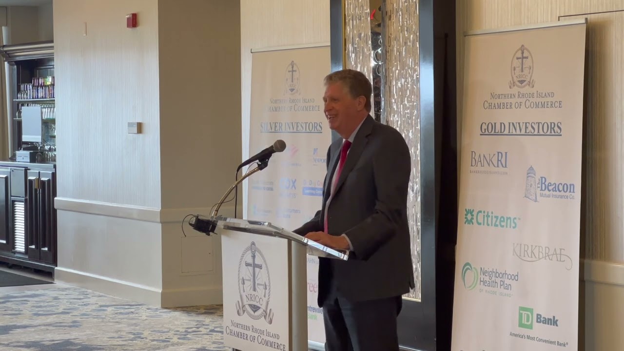 Governor McKee at the Northern RI Chamber of Commerce Breakfast