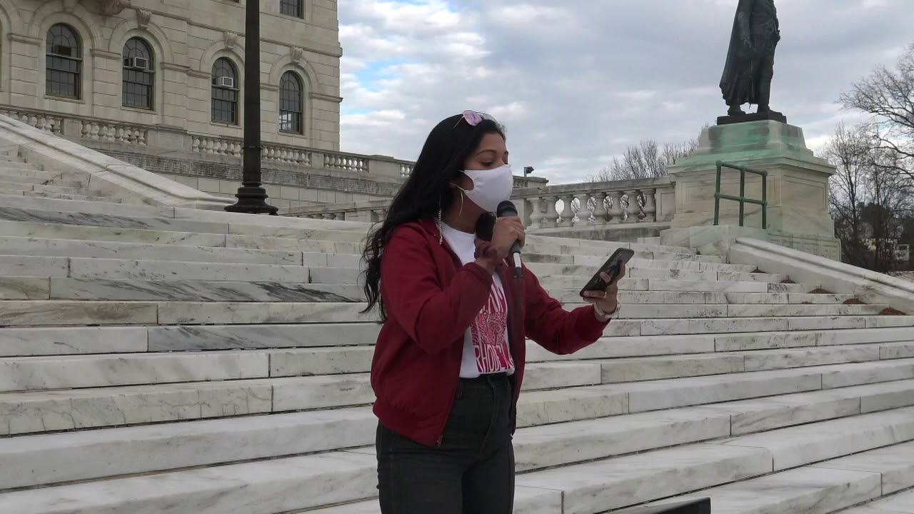 "Public Health is Our Demand": Reclaim RI Co-Chair Leads Chants at Rally for Taxes on the Rich