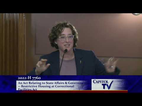 RI DOC Director Coyne-Fague testifying against the abolition of solitary confinement