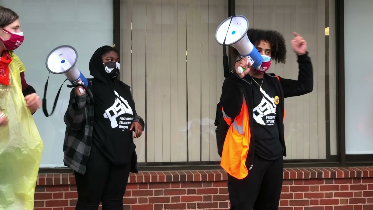 Providence Student Union   Counselors Not Cops Walkout Day 16