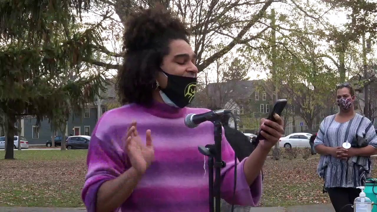 Justice Ameer Gaines Reads Their Poetry at 2020 Trans Remembrance Day in Providence