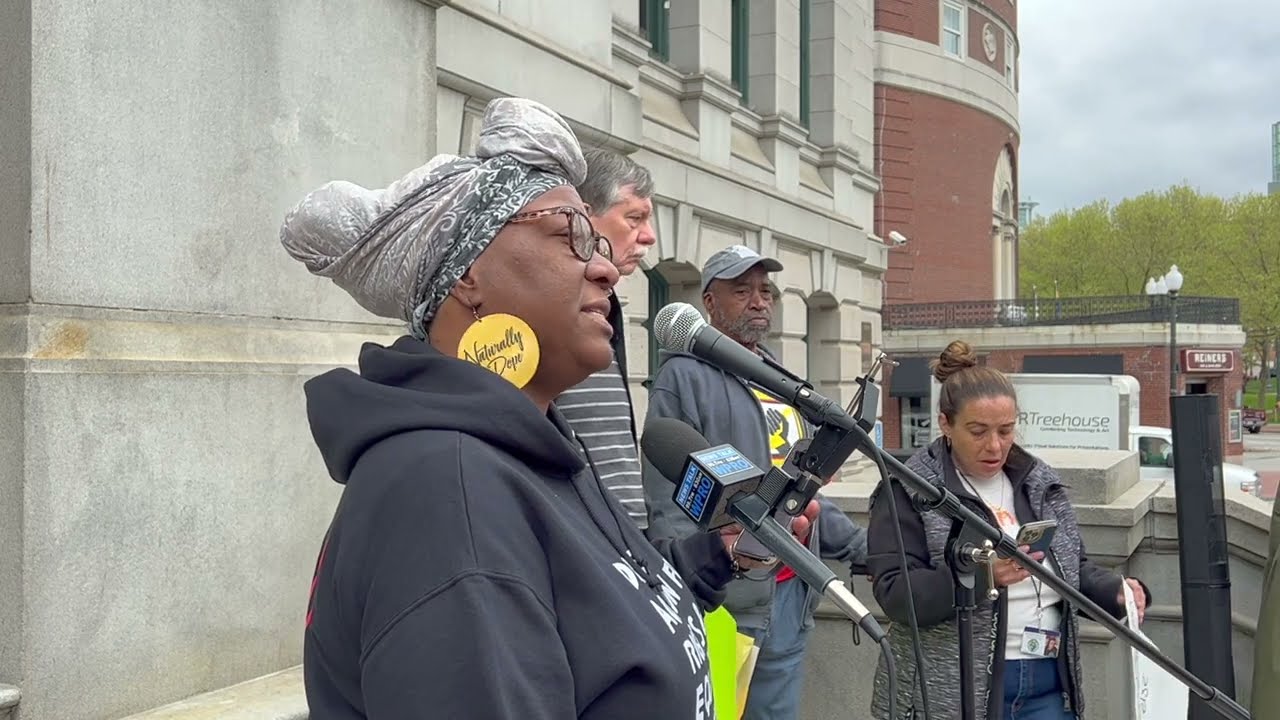 Unhoused at Providence City Hall