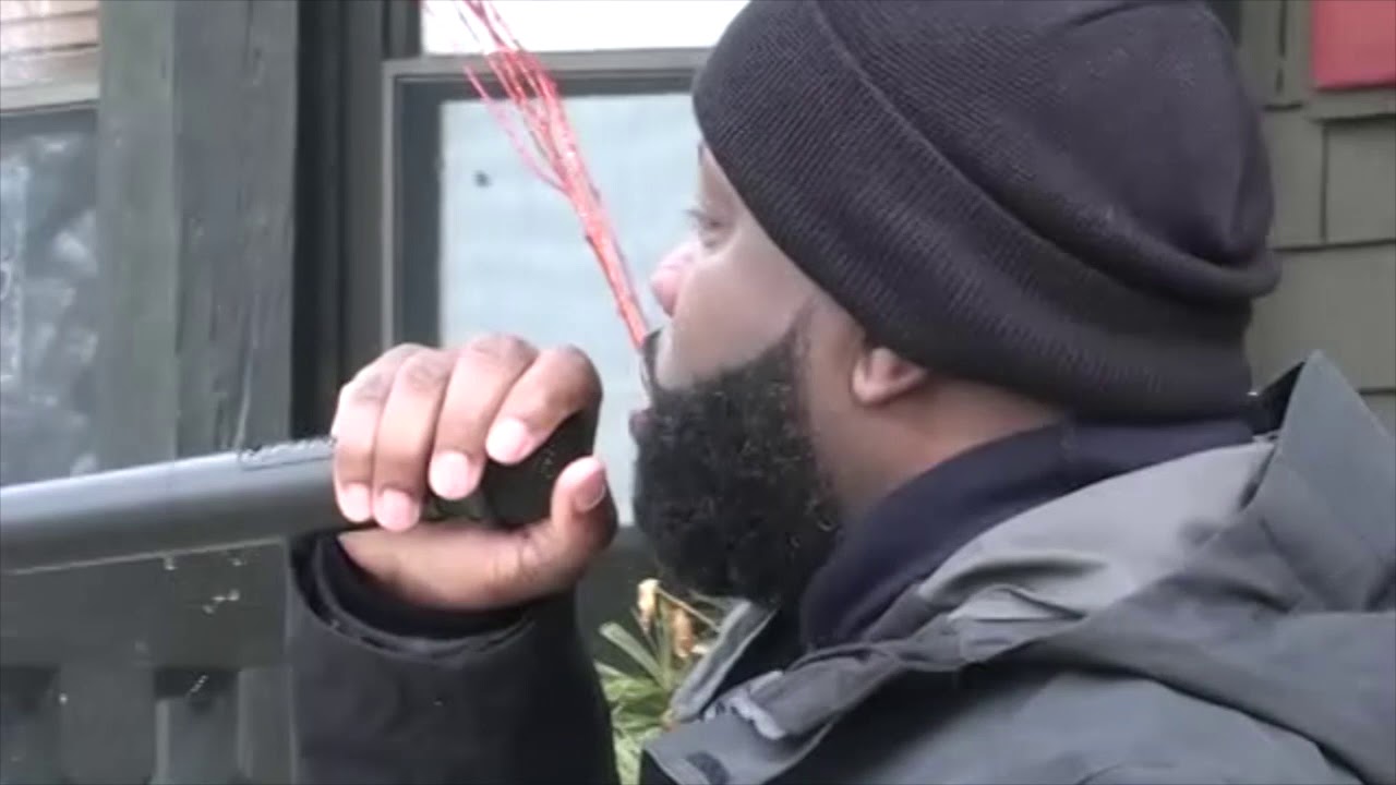 Gary Dantzler Speaks at the 'We All Stand With Candace' Rally