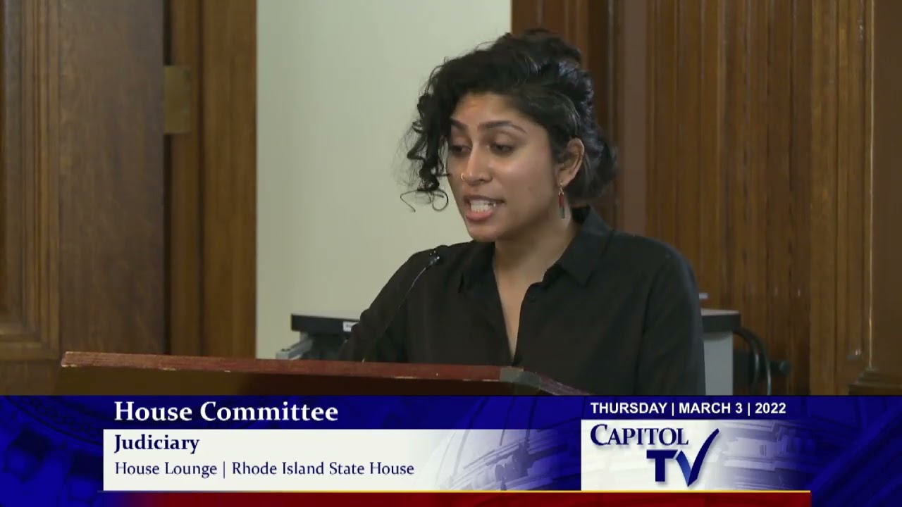 RI House Judiciary 02 Cash Bail    Anusha Alles 2022 03 03