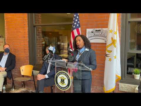 Lt Governor Sabina Matos at Governor McKee's Homelessness Relief Announcement