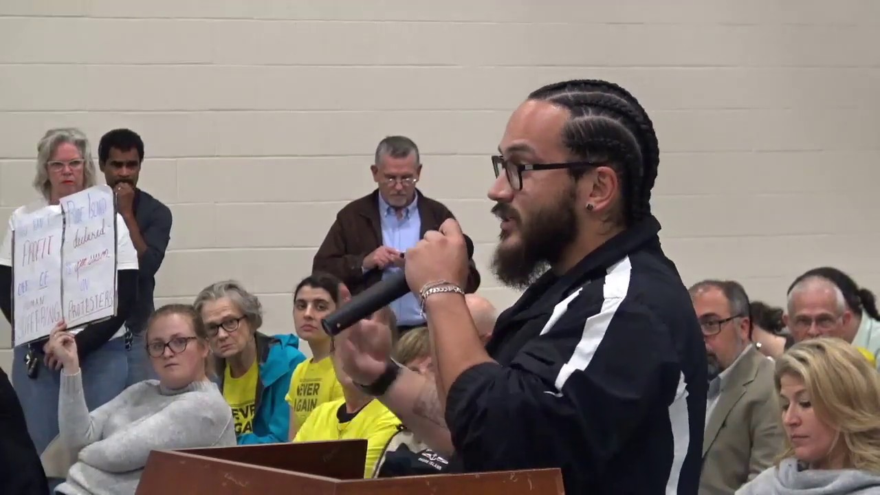 Central Falls City Council Member Jonathan Acosta Speaks at Wyatt Board Meeting