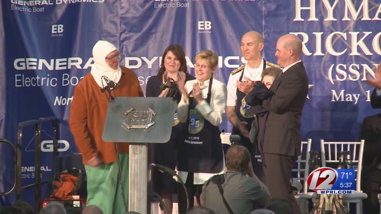 Keel-laying ceremony for submarine held at Electric Boat