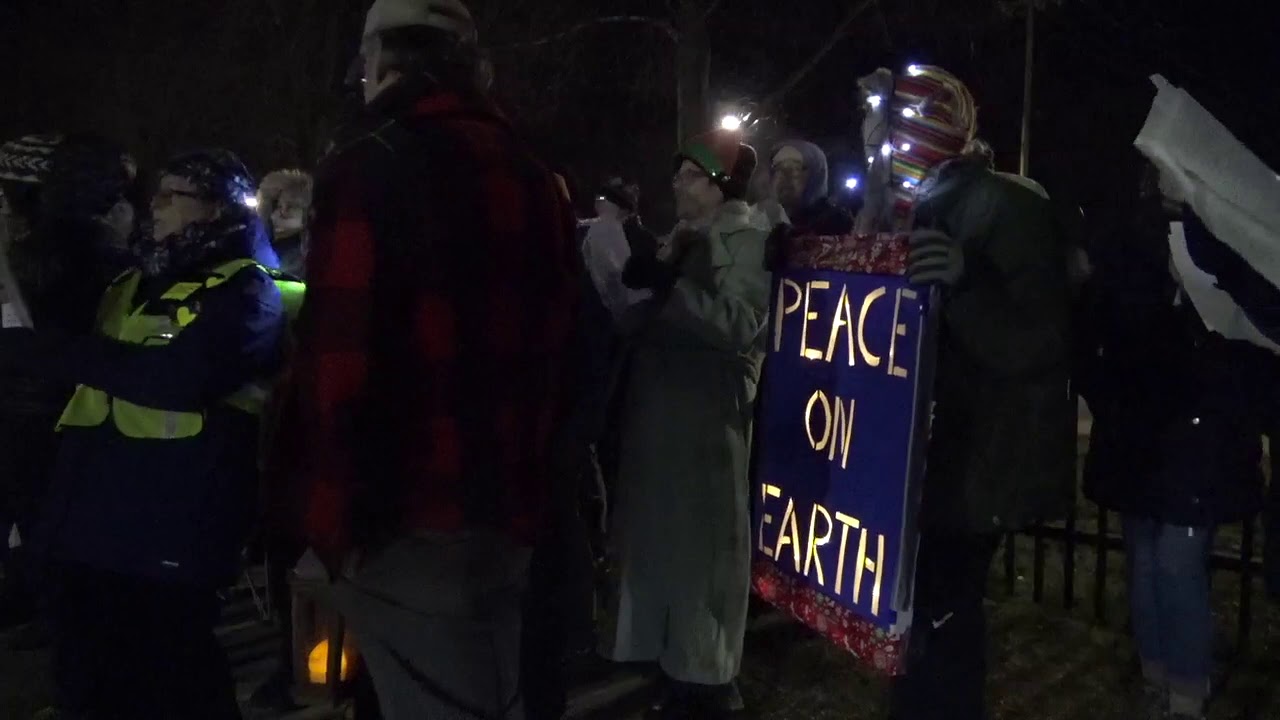 Christmas Carols outside Wyatt Detention Center in Rhode Island