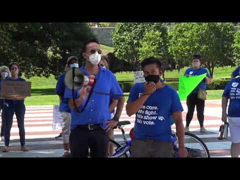 PVD Teachers Union Protest on Unsafe School Reopening Plans 01 Aarav Sundaresh