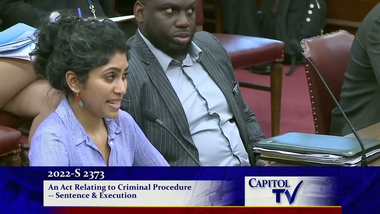 Anusha Alles and Senator Archambault