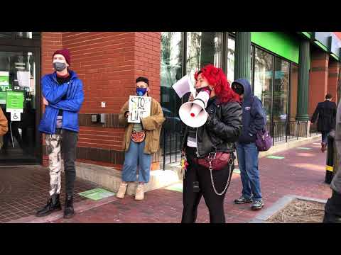 Protesters Target TD Bank in Providence Demanding That the Bank Stops Financing the Line 3 Pipeline