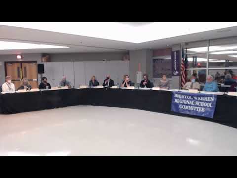 BWRSD School Committee meeting 10/25/21
