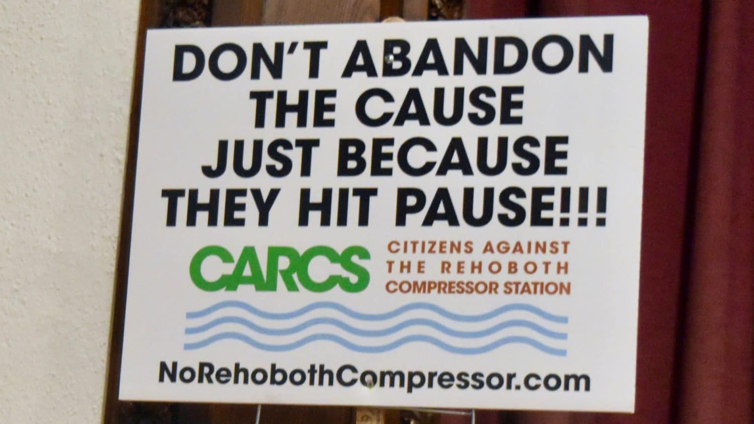 Not resting on a ‘win’ against fossil fuel compressor station, Rehoboth prepares itself for round two, with the help of elected officials