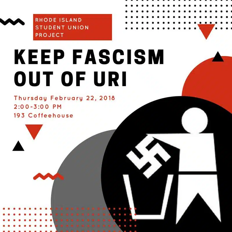 University of Rhode Island group meeting to fight on-campus fascism