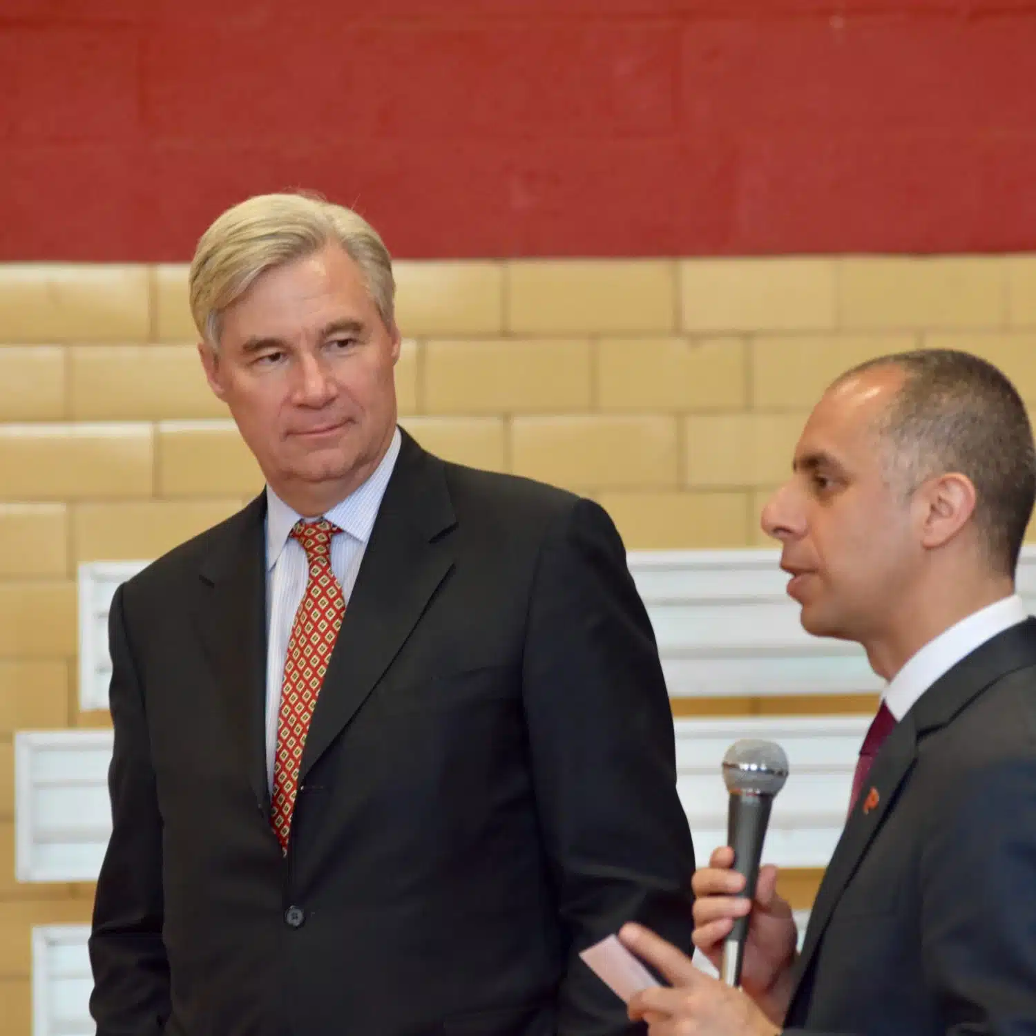 Senator Whitehouse and Mayor Elorza take questions in Providence