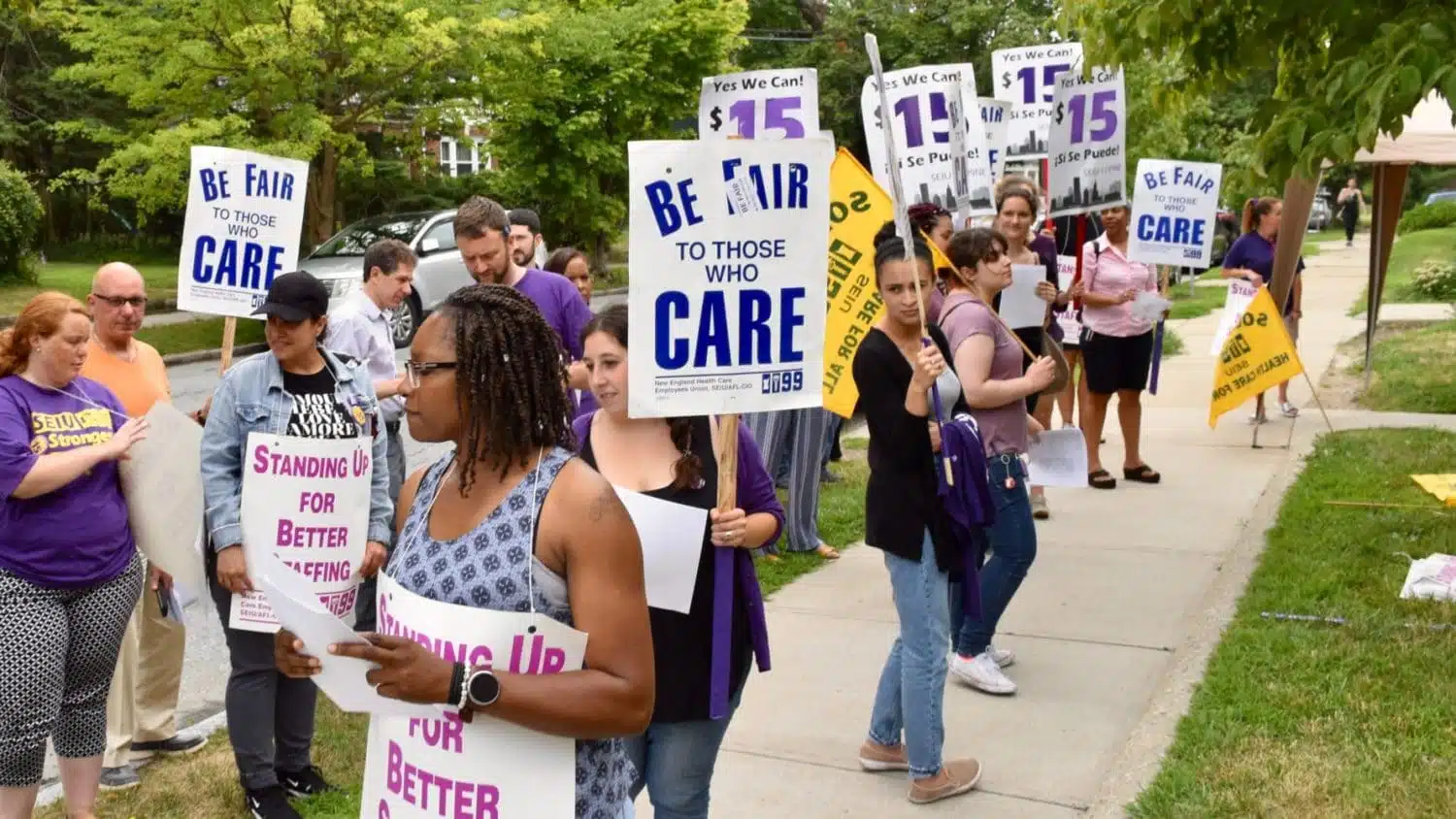Groden Center educators picket for safer classrooms and living wages