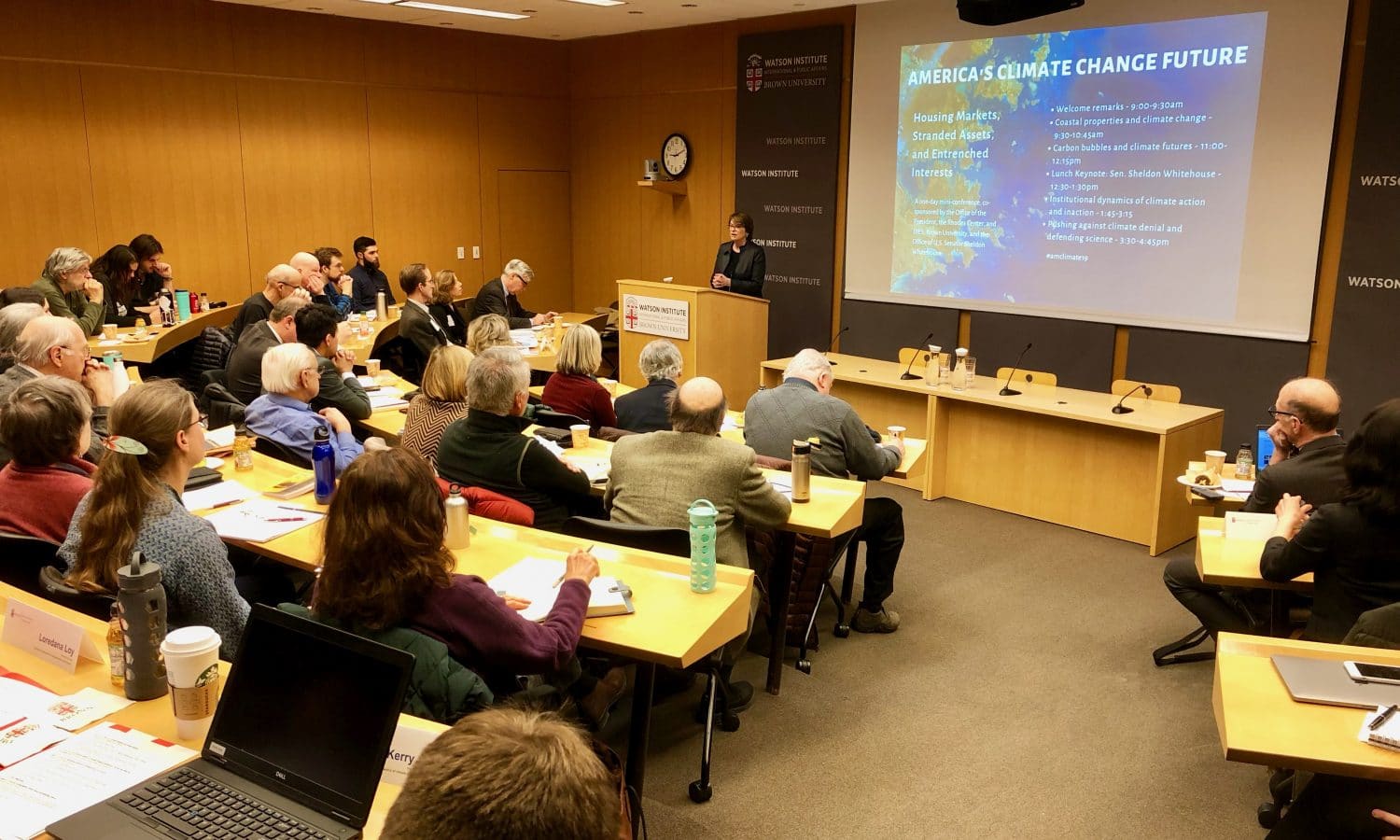 Rhode Island News: Sheldon Whitehouse featured at America’s Climate Change Future mini conference at Brown University