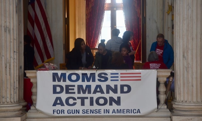 Photo for Moms issue their gun sense demands at State House event