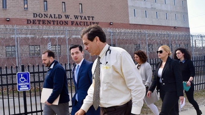 Photo for Central Falls Mayor, City Council President visit Wyatt Detention Center