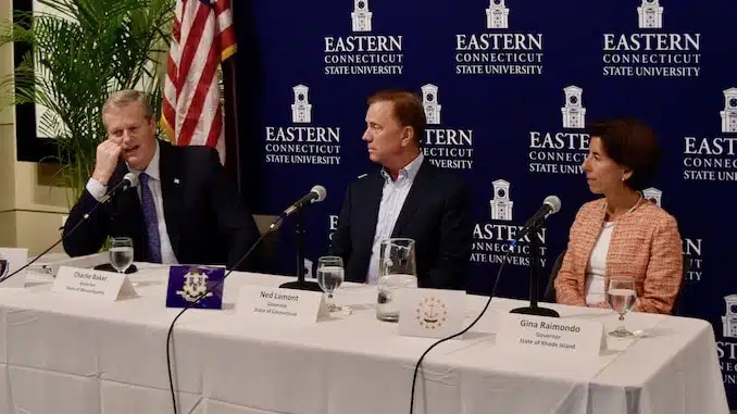 Governor Raimondo meets with Governors Lamont and Baker for informal talks