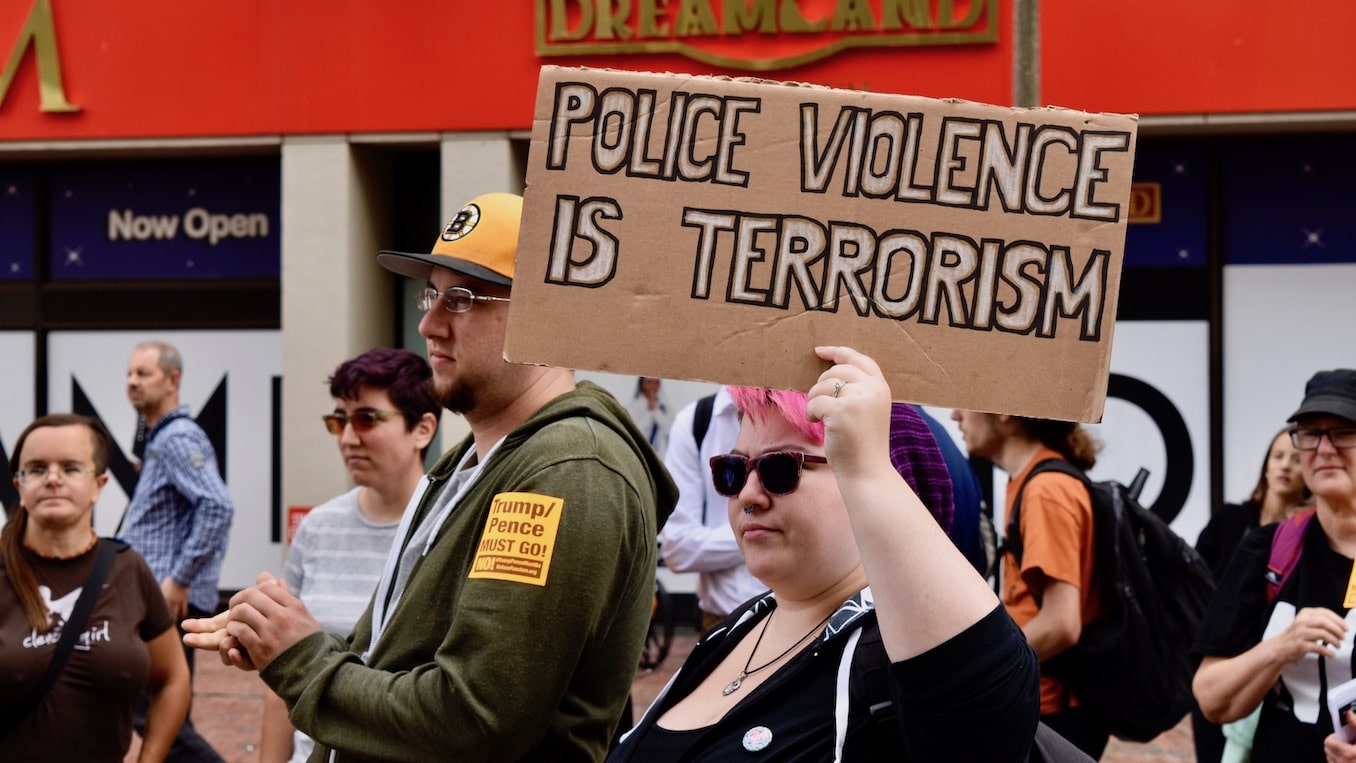 Boston anti-fascists hold rally in response to ‘straight pride’ parade, police brutality and judicial overreach
