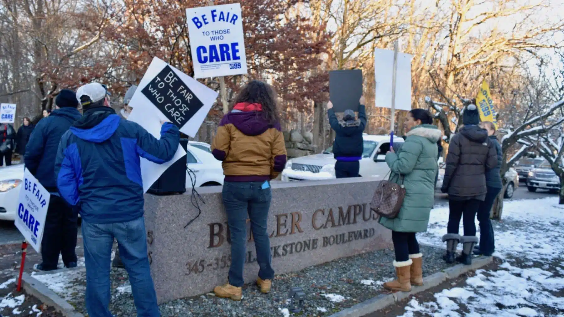 Butler Hospital workers picket for patient safety and to protect good jobs