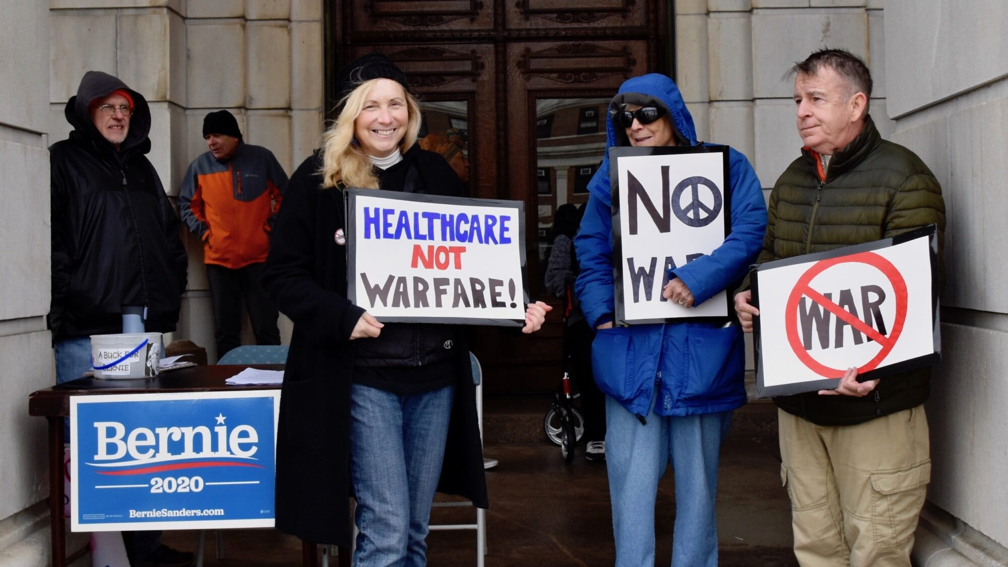 Peace coalition demands No War with Iran at State House event
