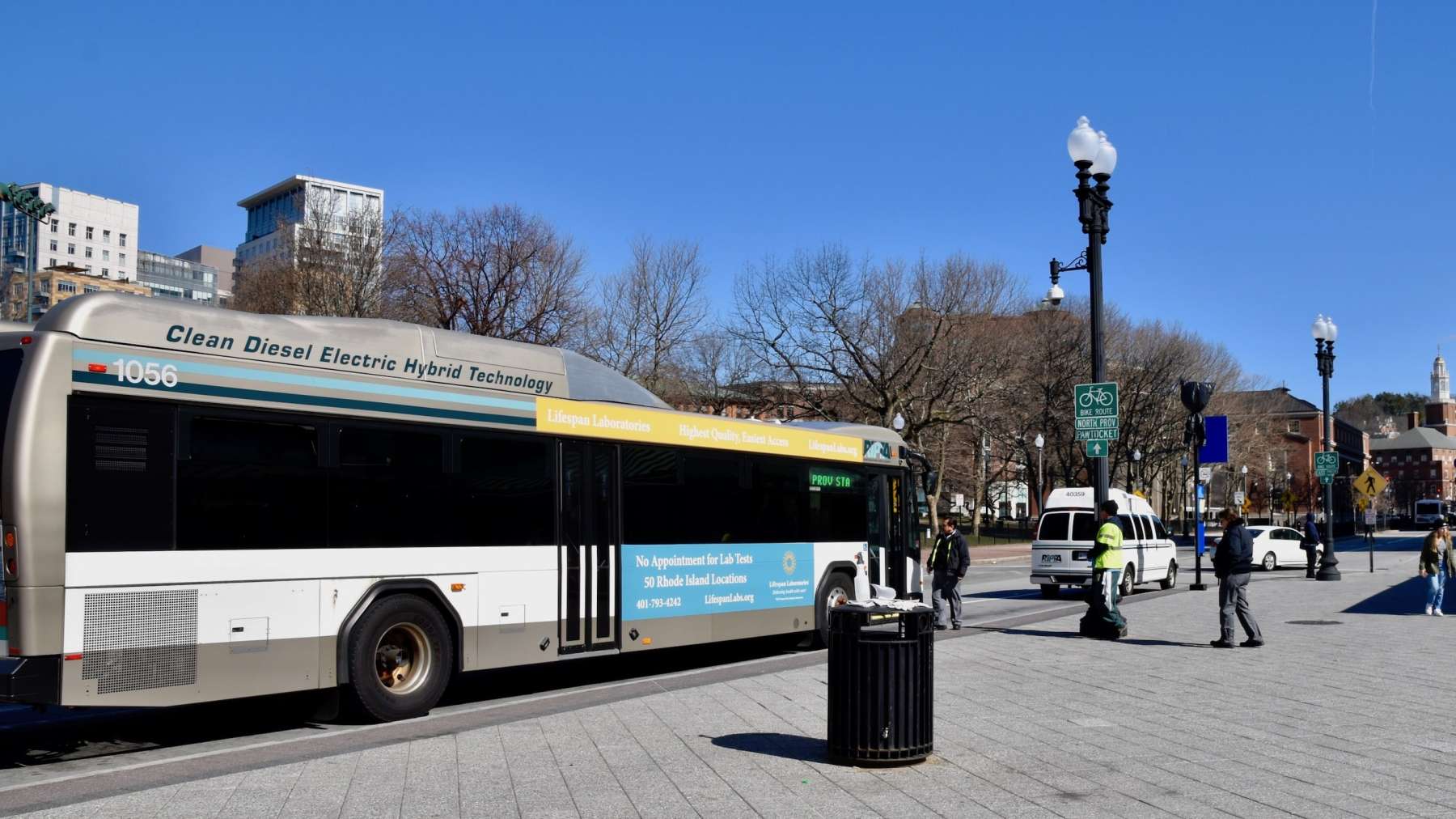 Will the proposed multi-hub bus plan require RI to pay back past Federal grants?