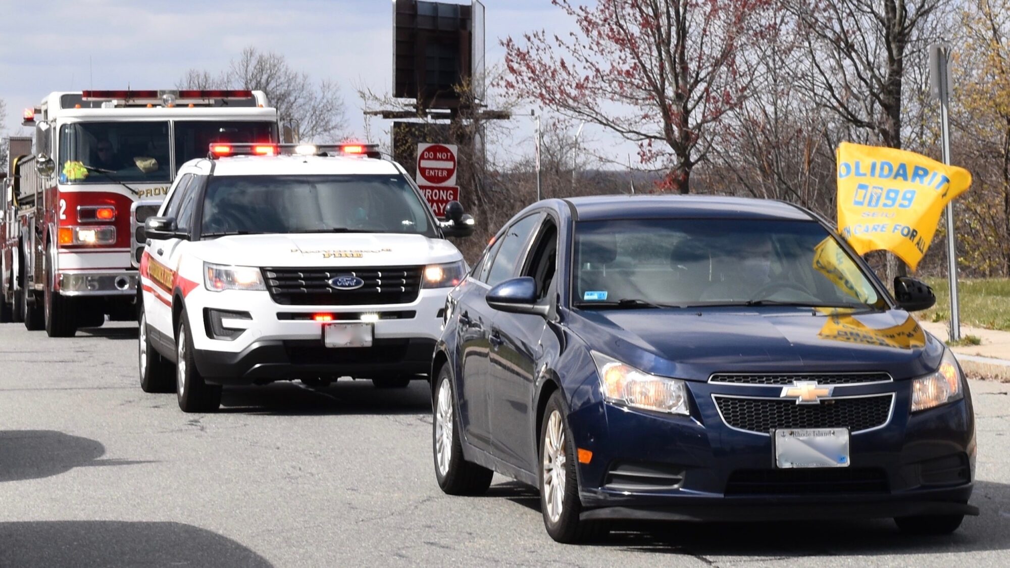 Rhode Island News: Healthcare workers caravan outside DOH, calling for increased testing, greater nursing home accountability