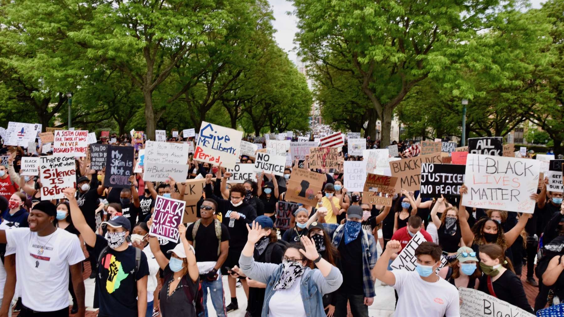 Thousands take to the streets of Providence in youth led Protect Black Lives protest