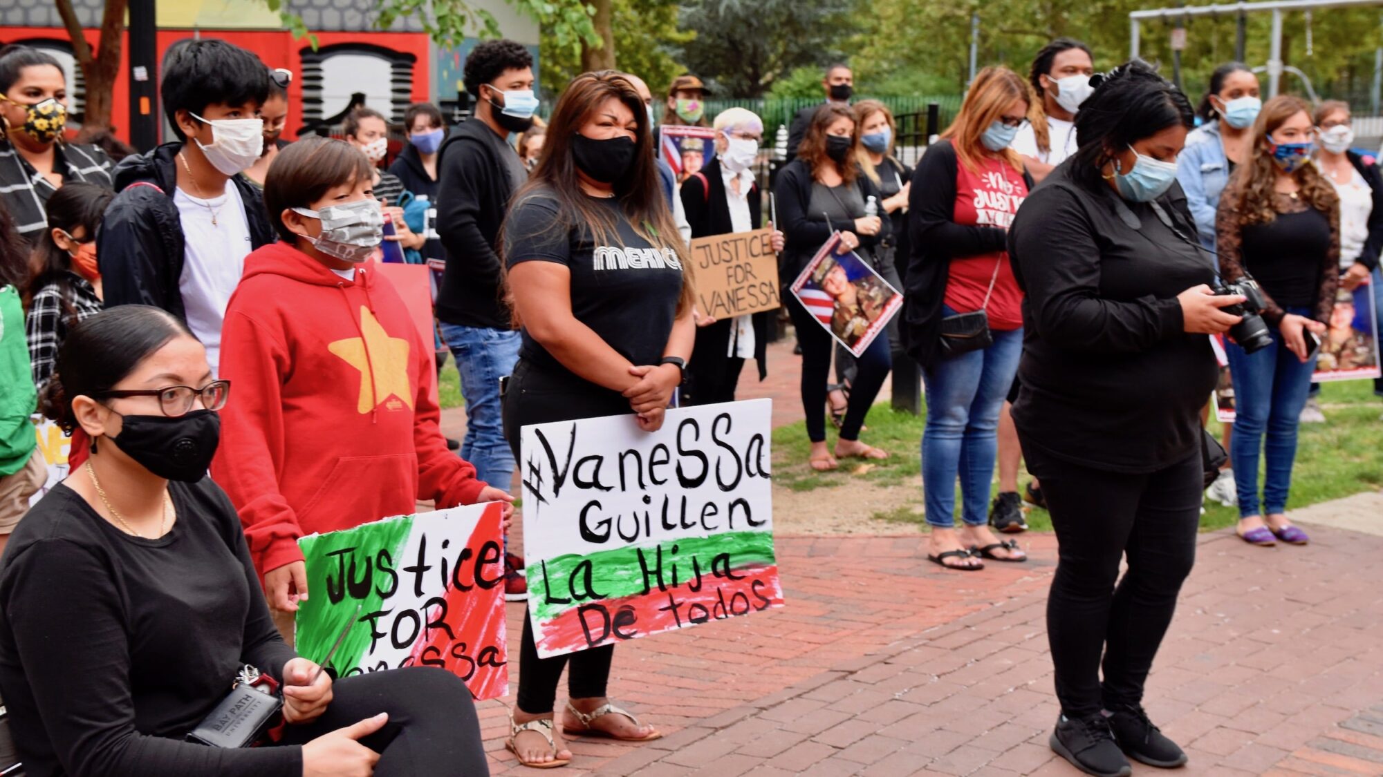 The vigil for Vanessa Guillén in Providence