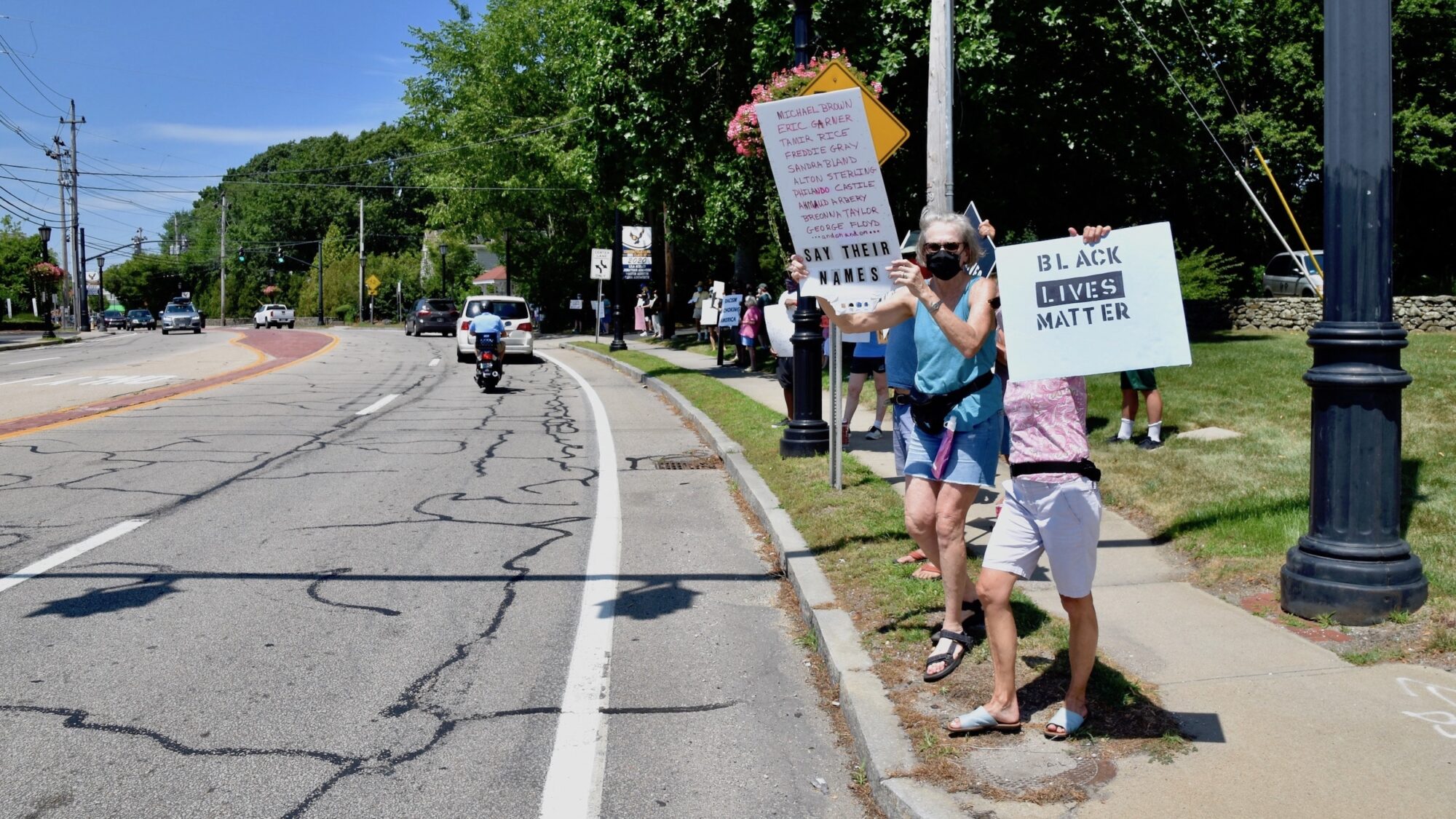 Rhode Island News: Photos from a Black Lives Matter Silent Vigil in Barrington