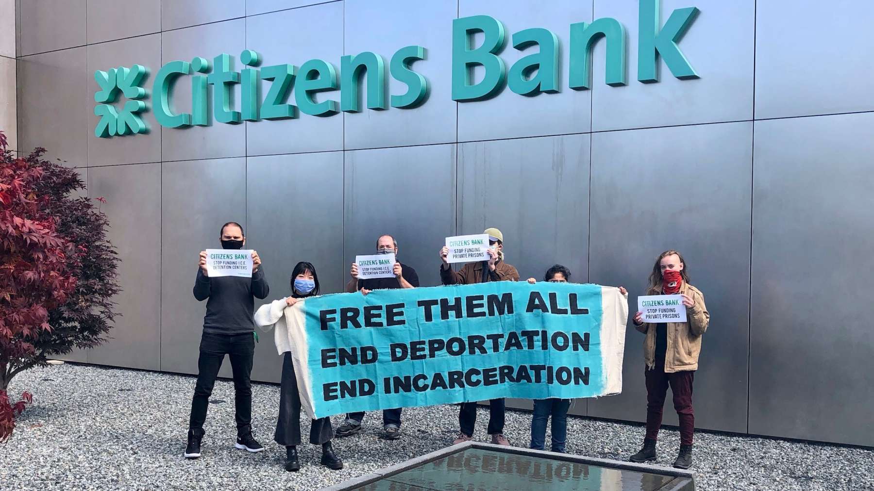 Shame on Citizens campaign calls on Citizens Bank to divest from private prisons and ICE