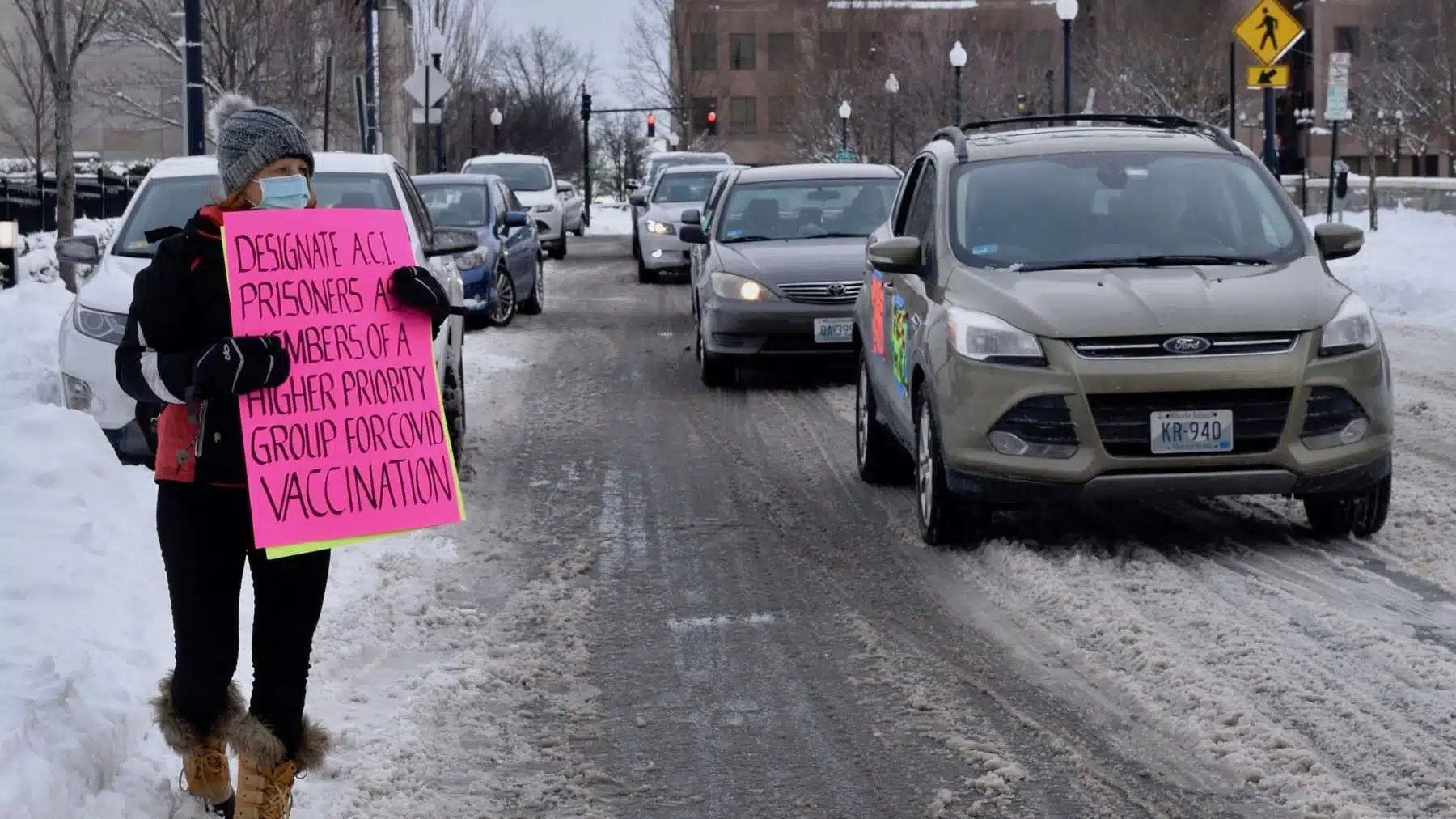 Rhode Island News: Car Rally outside Raimondo press conference demands an immediate response to prison Covid outbreak