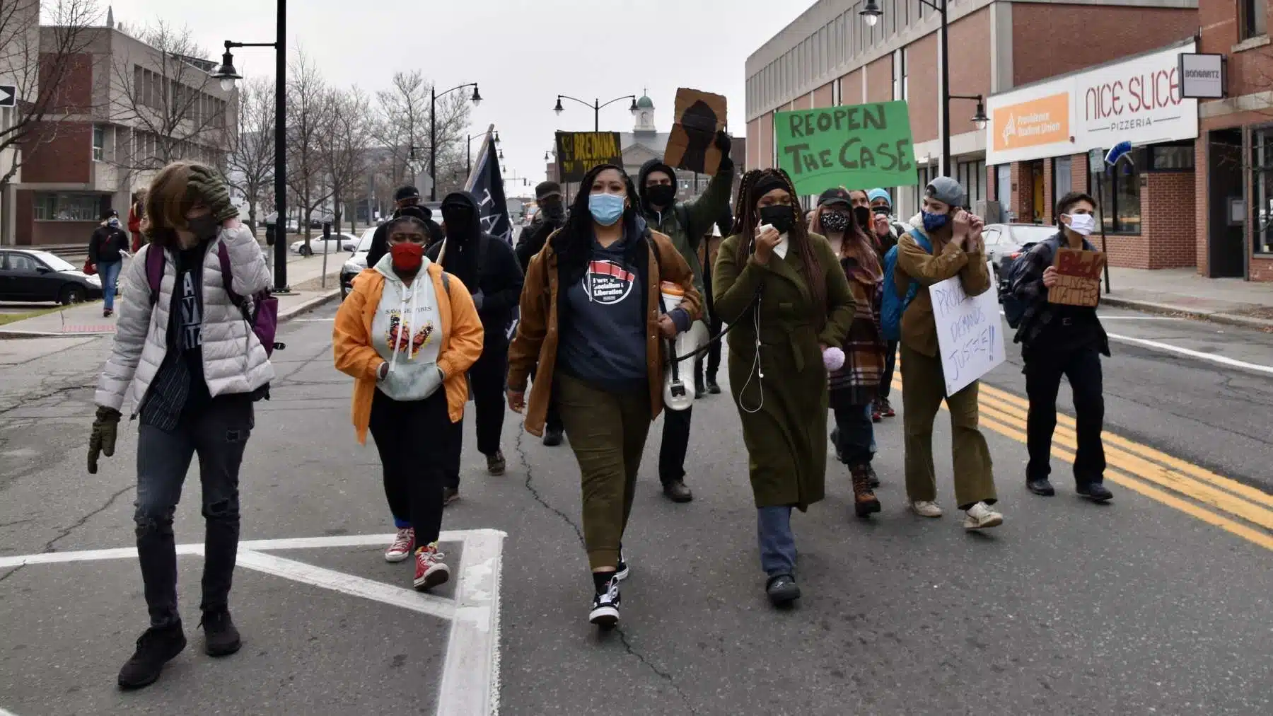 Activists march on PVD Public Safety Complex demanding Justice for Jhamal