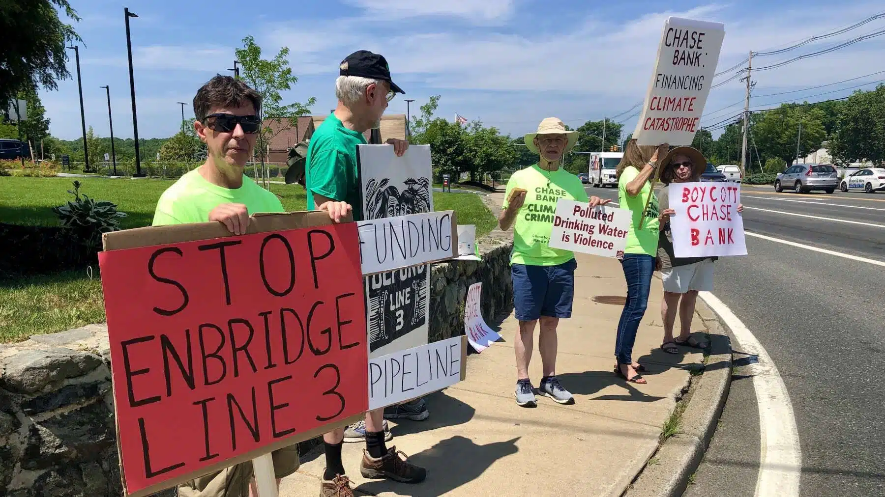 Rhode Island News: Climate Action Rhode Island brings Chase Bank protest to Smithfield